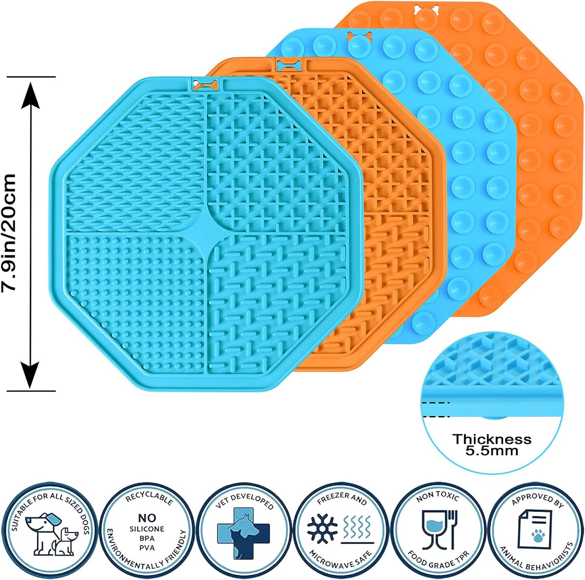 Suction Lick Mat Set for Dogs | Keep Them Busy During Grooming