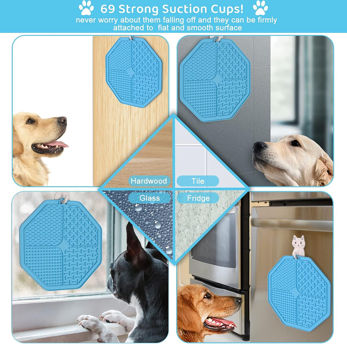 Suction Lick Mat Set for Dogs | Keep Them Busy During Grooming