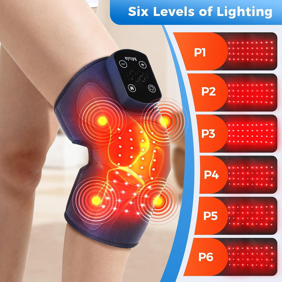 Cordless Red Light Massage Wrap | Comfort for Tired Knees, Elbows & Shoulders