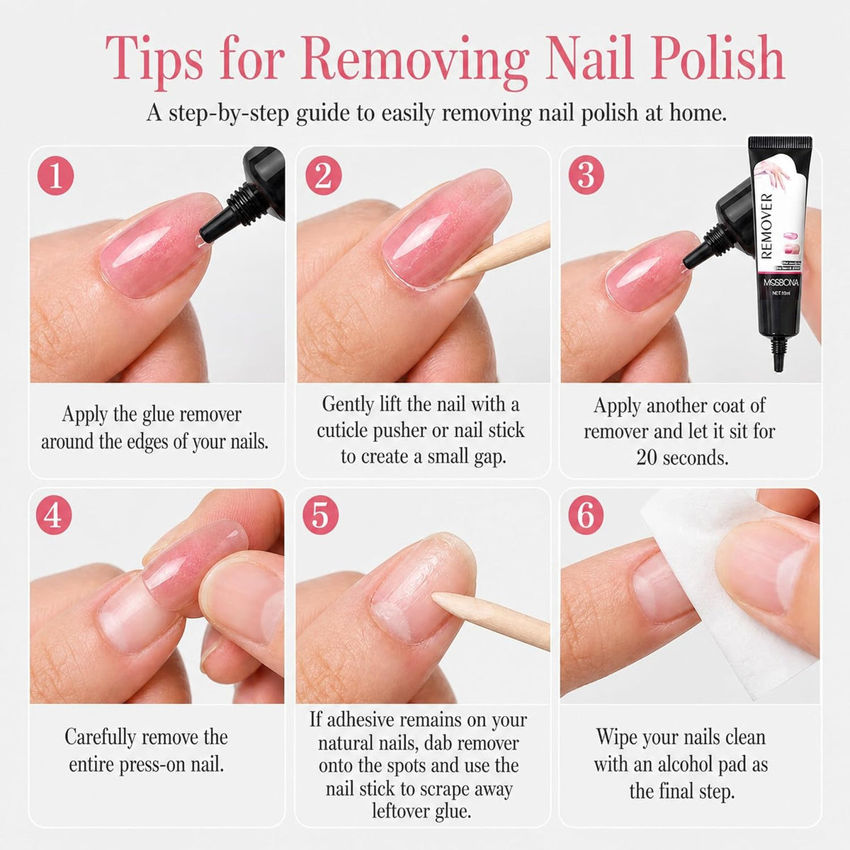 Newly Upgraded 10g Quick-Drying Semi-Solid Nail Glue with 10ml Remover