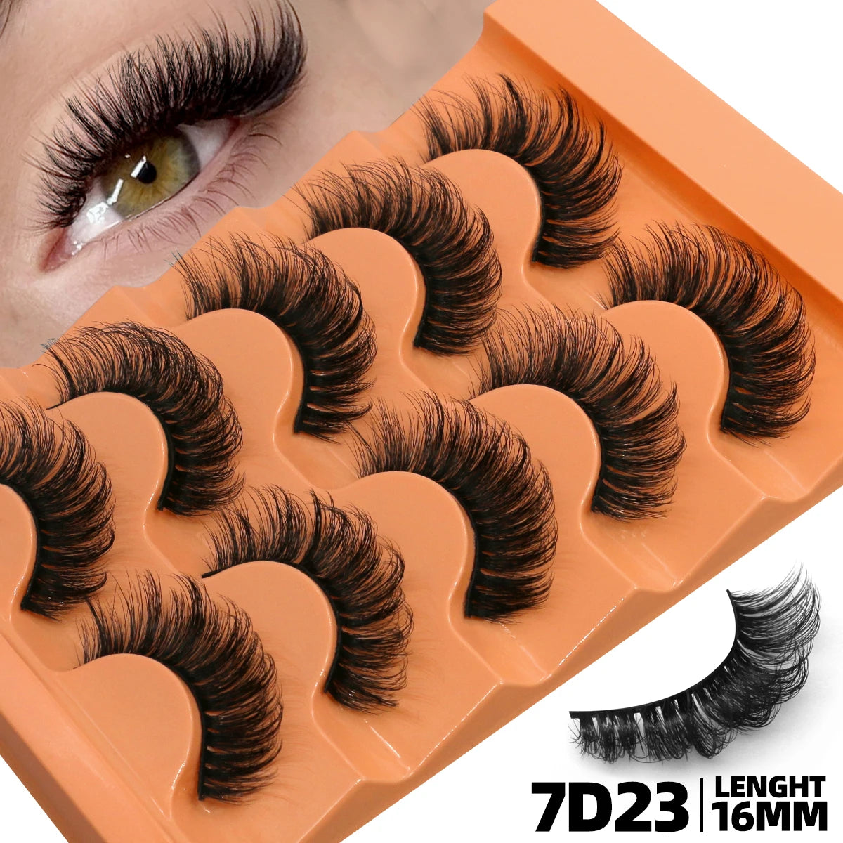 Fluffy Eyelashes 8D Volume False Lashes 5 Pairs