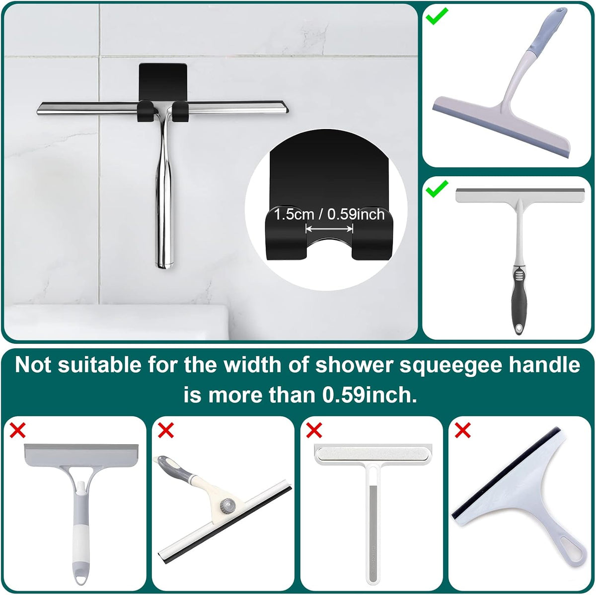 Shower Razor Holder Set | Keep Everyday Essentials Off the Shelf