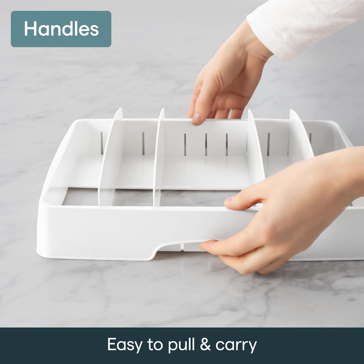 Adjustable Food Container Lid Organizer | A Clearer Kitchen, Every Day