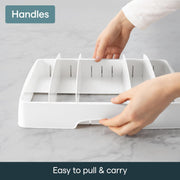 Adjustable Food Container Lid Organizer | A Clearer Kitchen, Every Day