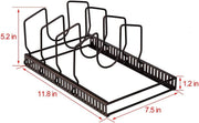 Adjustable Pot Lid Organizer | Clear Cabinets with Ease
