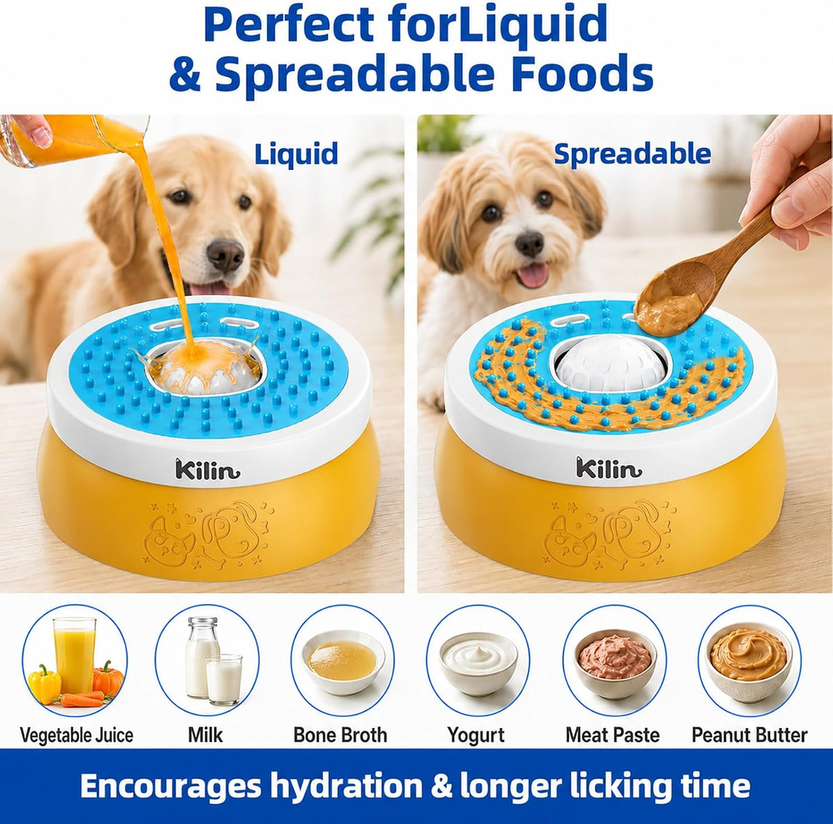 Slow Feeder Lick Bowl for Dogs | Make Treat Time Last Longer