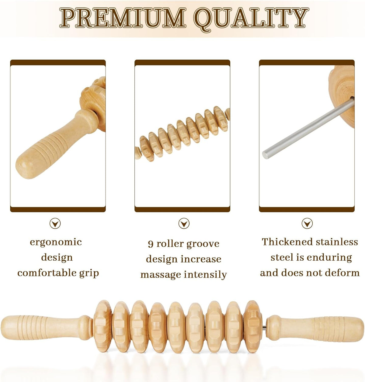 Wooden Massage Roller | A Simple Tool for Post-Workout Routines
