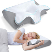 New Memory Foam Cervical Pillow | 2 in 1 Ergonomic Contour Orthopedic Pillow for Neck Pain