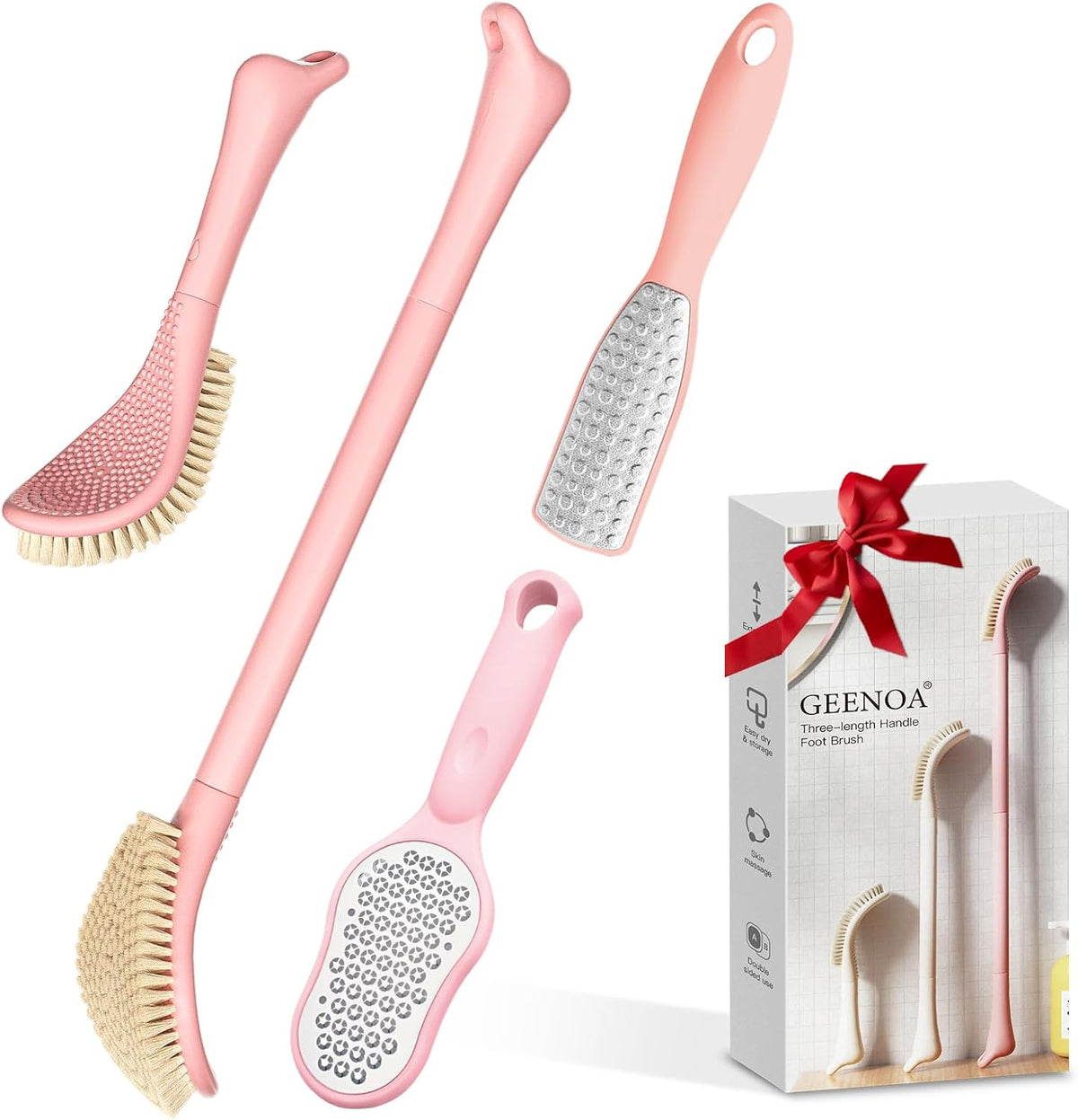 Long-Handle Foot Brush | Easier Reach for Everyday Shower Care