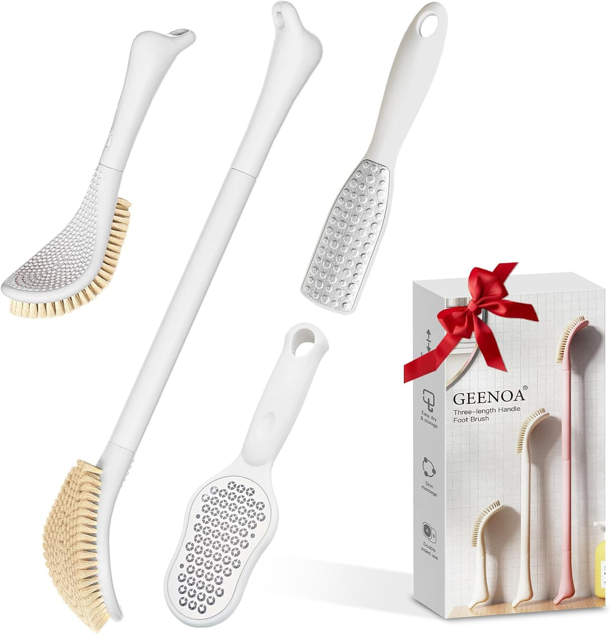 Long-Handle Foot Brush | Easier Reach for Everyday Shower Care
