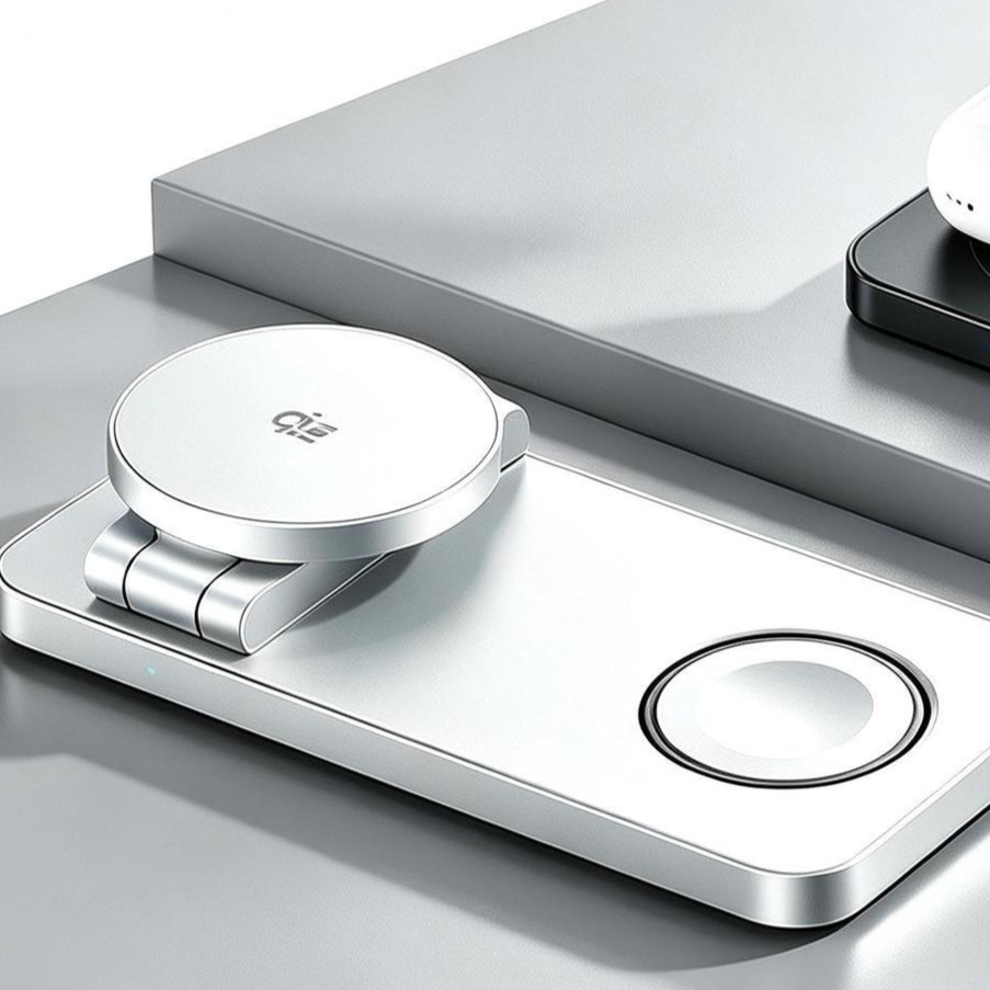 Aurasunny New Magnetic 3-in-1 Wireless Charger