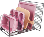 Adjustable Pot Lid Organizer | Clear Cabinets with Ease