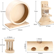 Hamster Activity Set with Quiet Wheel | Everyday Play for Small Pets