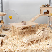 Wooden Hamster Play Platform | More Space to Climb and Explore