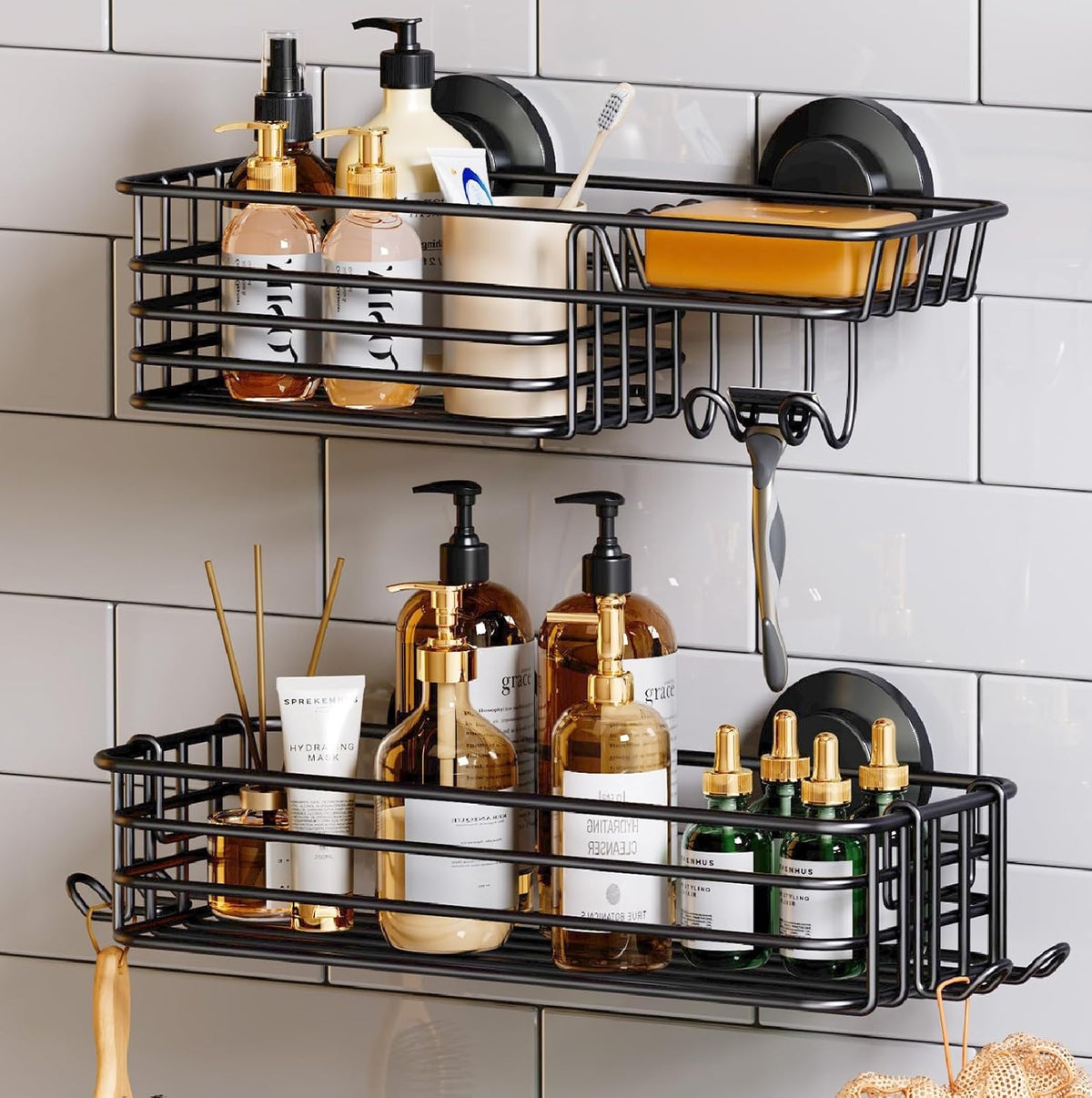 Suction Cup Shower Caddy | Keep Daily Essentials in One Place