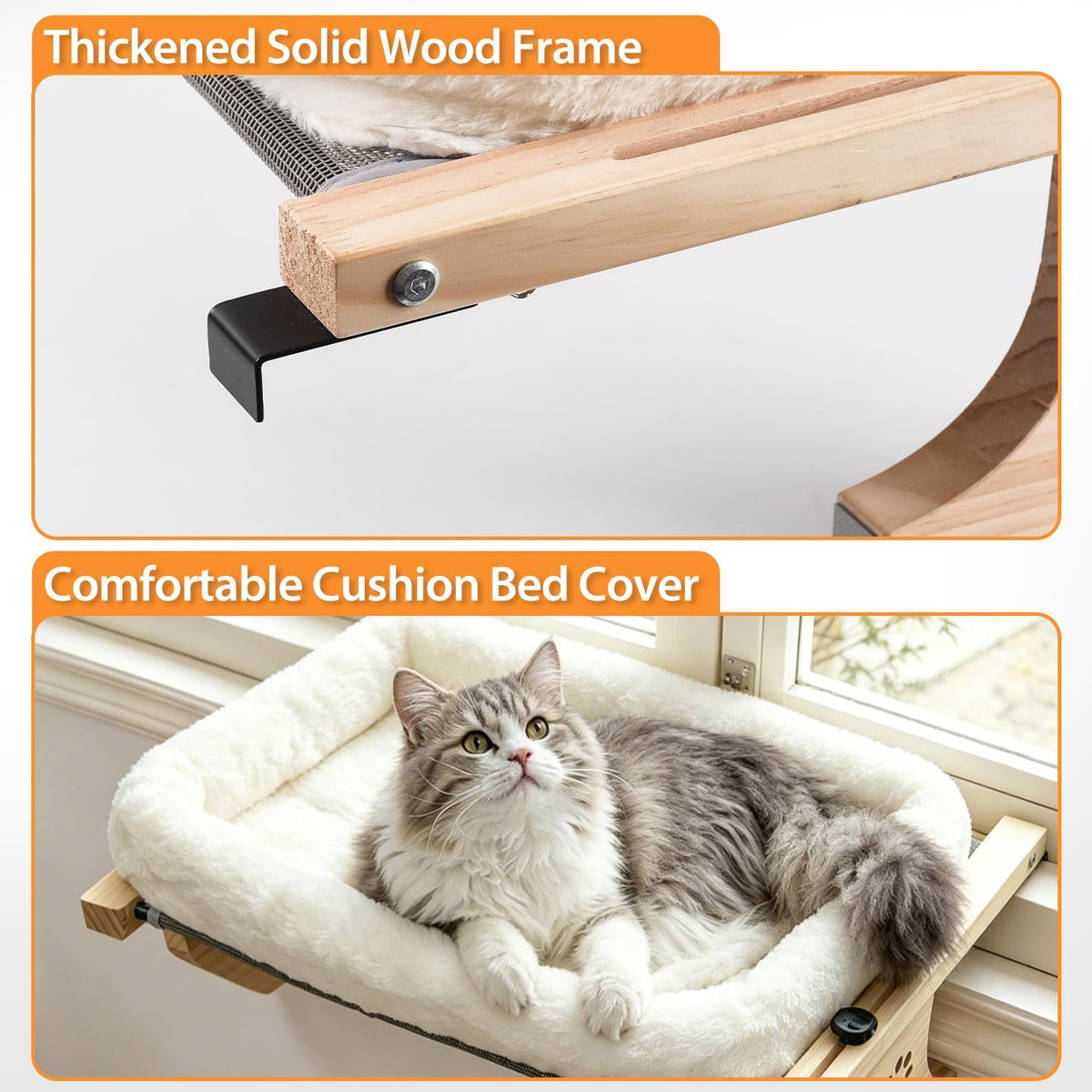 Wooden Cat Window Perch | A Sunny Spot for Everyday Naps