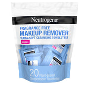Makeup Remover Towelettes, Daily Single Face Towelettes, 20 Ct