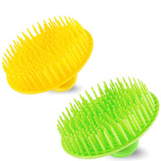 2PCS Hair Scalp Scrubber Massager Brush Head Exfoliator Shower Shampoo Comb