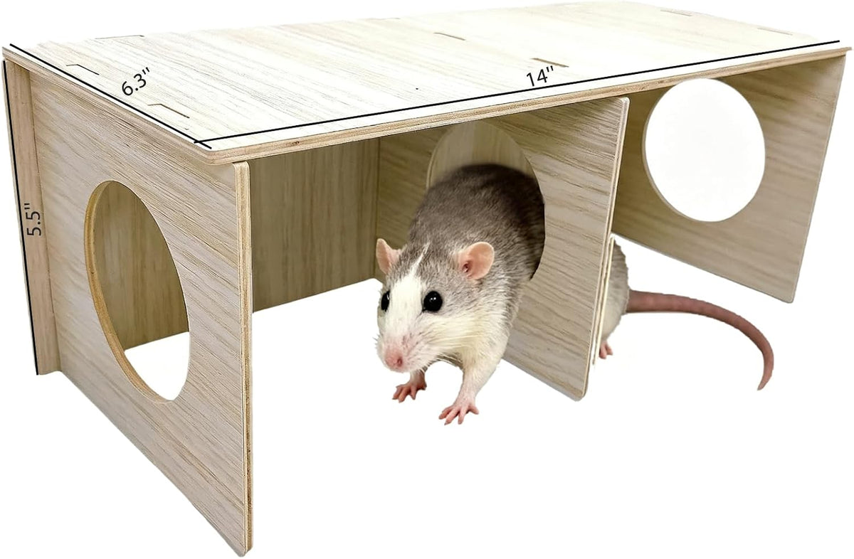 Wooden Hamster Hideout Maze | More Ways to Explore and Nest