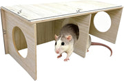 Wooden Hamster Hideout Maze | More Ways to Explore and Nest