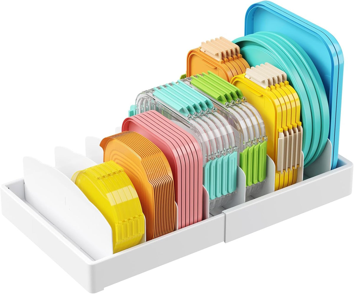 Kitchen Lid Organizer | Keep Food Container Lids Easy to Find