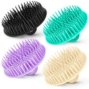 2PCS Hair Scalp Scrubber Massager Brush Head Exfoliator Shower Shampoo Comb