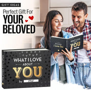 What I Love about You Book - Valentines Day Gifts for Him, Her - Fill-In-The-Blank Book for Men, Boyfriend, Husband, Women, Girlfriend, Wife, Him, Her - Couples Gifts for Anniversary, Christmas & More