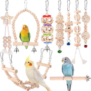 Bird Toy Set for Parakeets | More Ways to Climb, Chew, and Explore