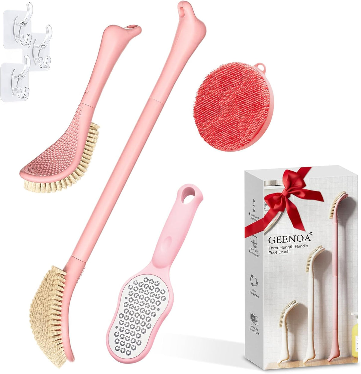 Long-Handle Foot Brush | Easier Reach for Everyday Shower Care