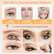 30X Compact Magnifying Mirror | Clearer Detail for Quick Touch-Ups