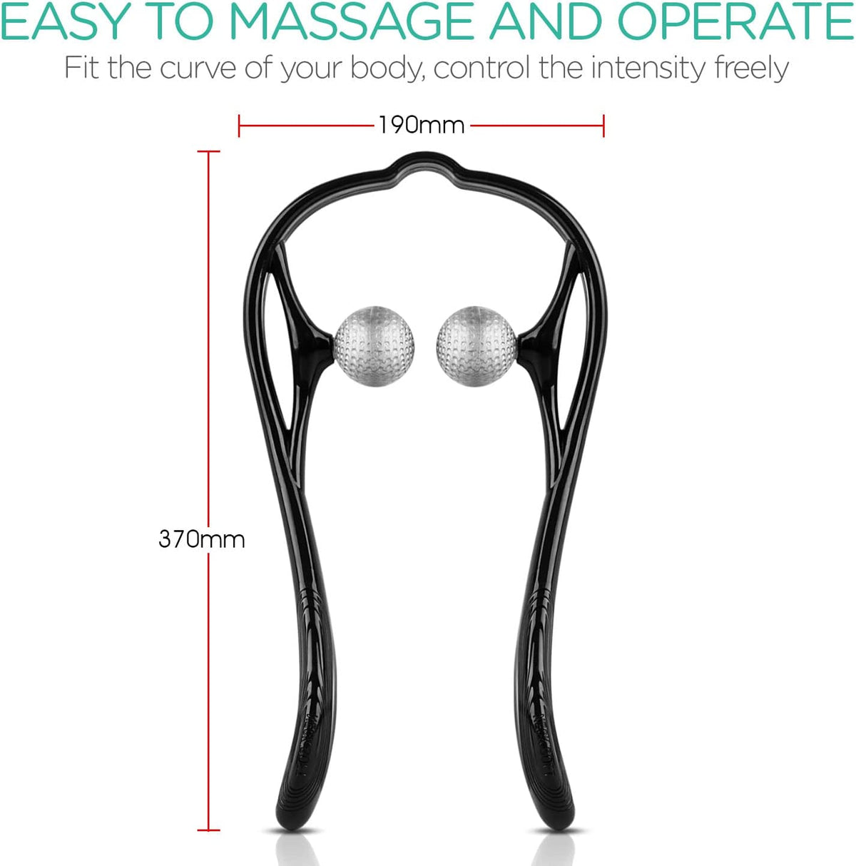 Neck Massager Shiatsu Deep Tissue Dual Trigger Point for Pain Relief