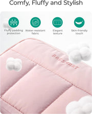 Electronics Organizer Travel Case for Cords Chargers Phones, Pink