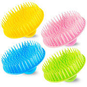 2PCS Hair Scalp Scrubber Massager Brush Head Exfoliator Shower Shampoo Comb