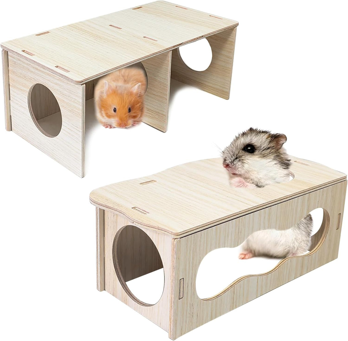 Wooden Hamster Hideout Maze | More Ways to Explore and Nest