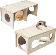 Wooden Hamster Hideout Maze | More Ways to Explore and Nest
