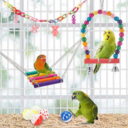 Colorful Bird Toy Set | More Ways to Climb, Chew, and Explore