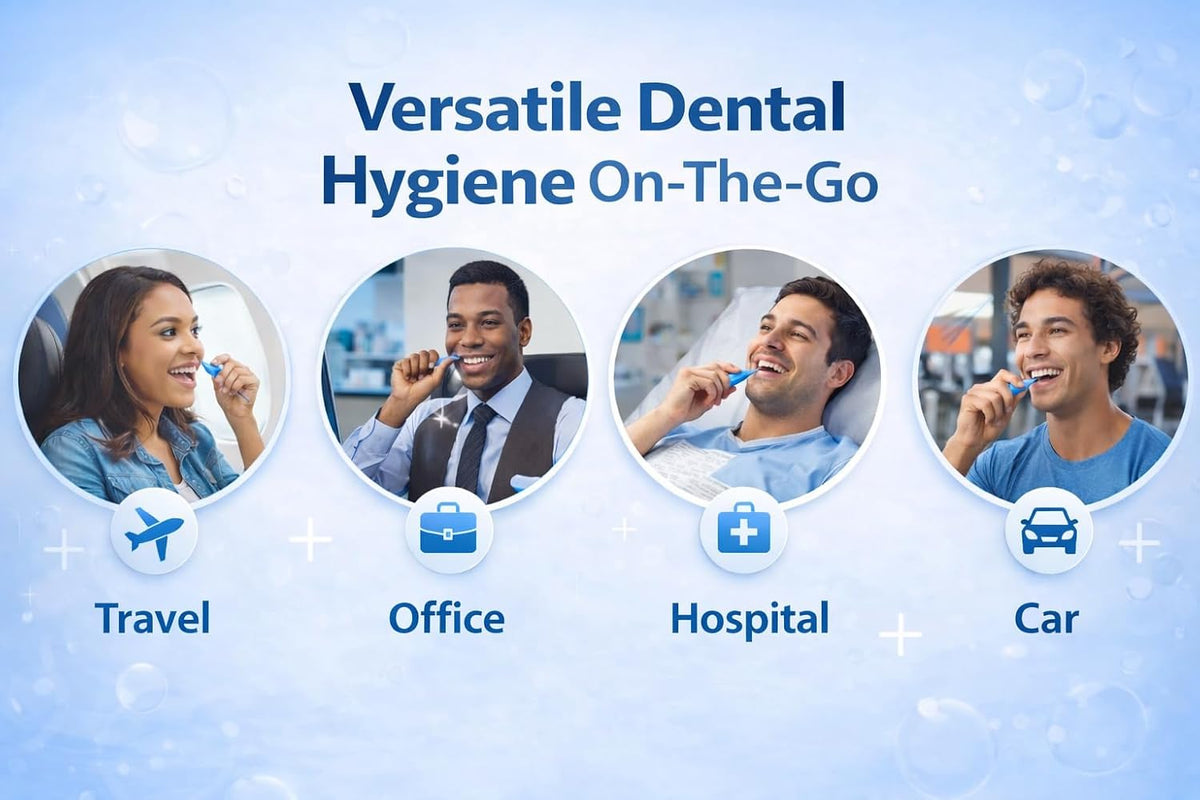 3-in-1 Floss Picks with Tongue Scraper | Freshen Up On the Go