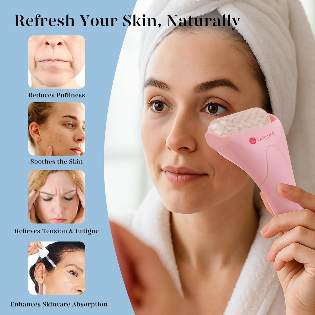 Ice Roller and Gua Sha Set | A Refreshing Step for Your Skin Routine