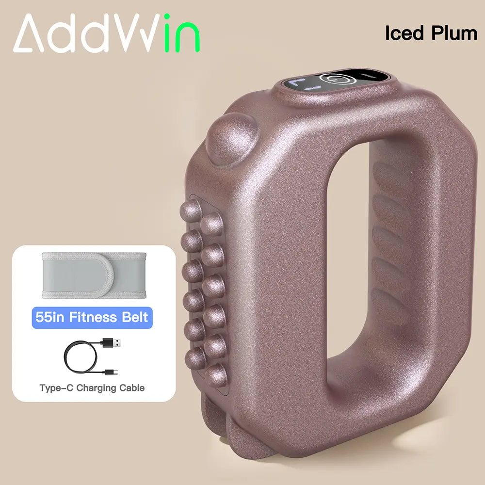 ADDWIN 2026 New Fascia Ring R10 Mini Muscle Recovery Fascia Device Upgraded Adjustable Strap Fits up to 55In Waist, Cordless Rechargeable, Designed for Waist & Back Muscle Recovery Portable Massager Parents Gift Summervibes