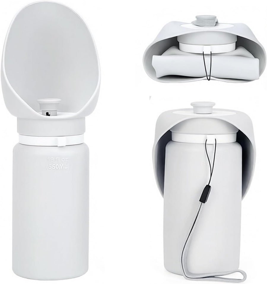 Portable Dog Water Bottle | Perfect for Walking, Hiking and Outdoors, 18.6Oz/550Ml