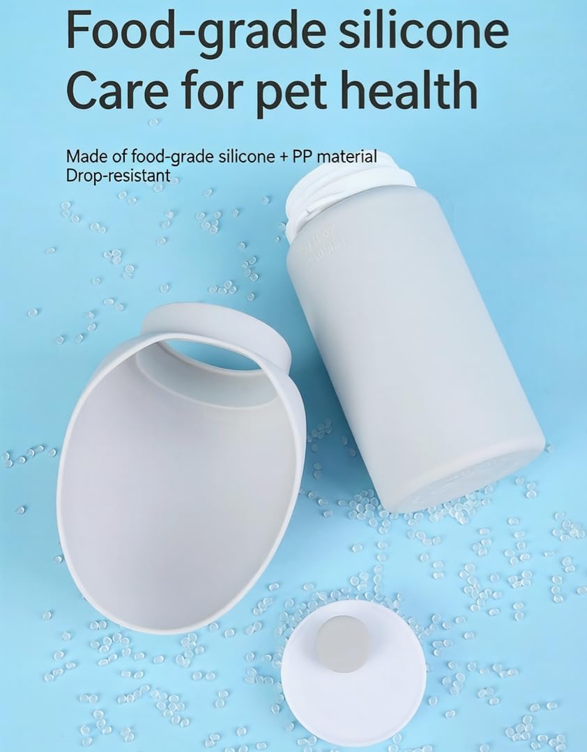 Portable Dog Water Bottle | Perfect for Walking, Hiking and Outdoors, 18.6Oz/550Ml