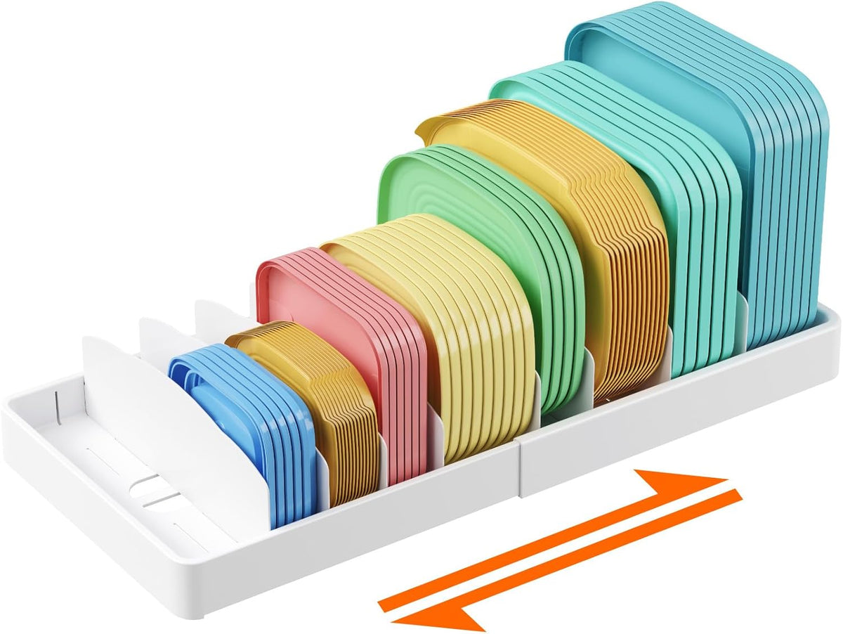 Kitchen Lid Organizer | Keep Food Container Lids Easy to Find