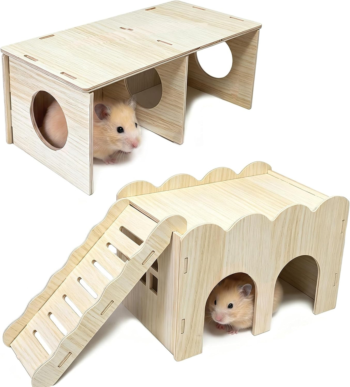 Wooden Hamster Hideout Maze | More Ways to Explore and Nest