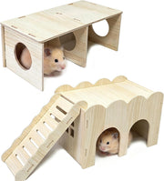 Wooden Hamster Hideout Maze | More Ways to Explore and Nest