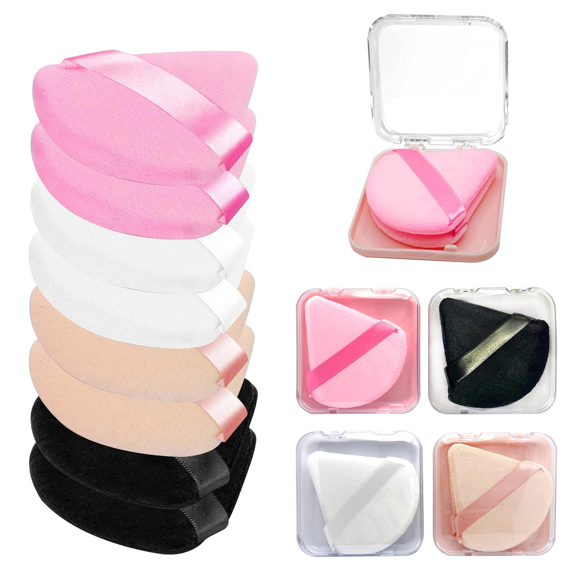 Triangle Powder Puff Set | Even Coverage for Everyday Makeup