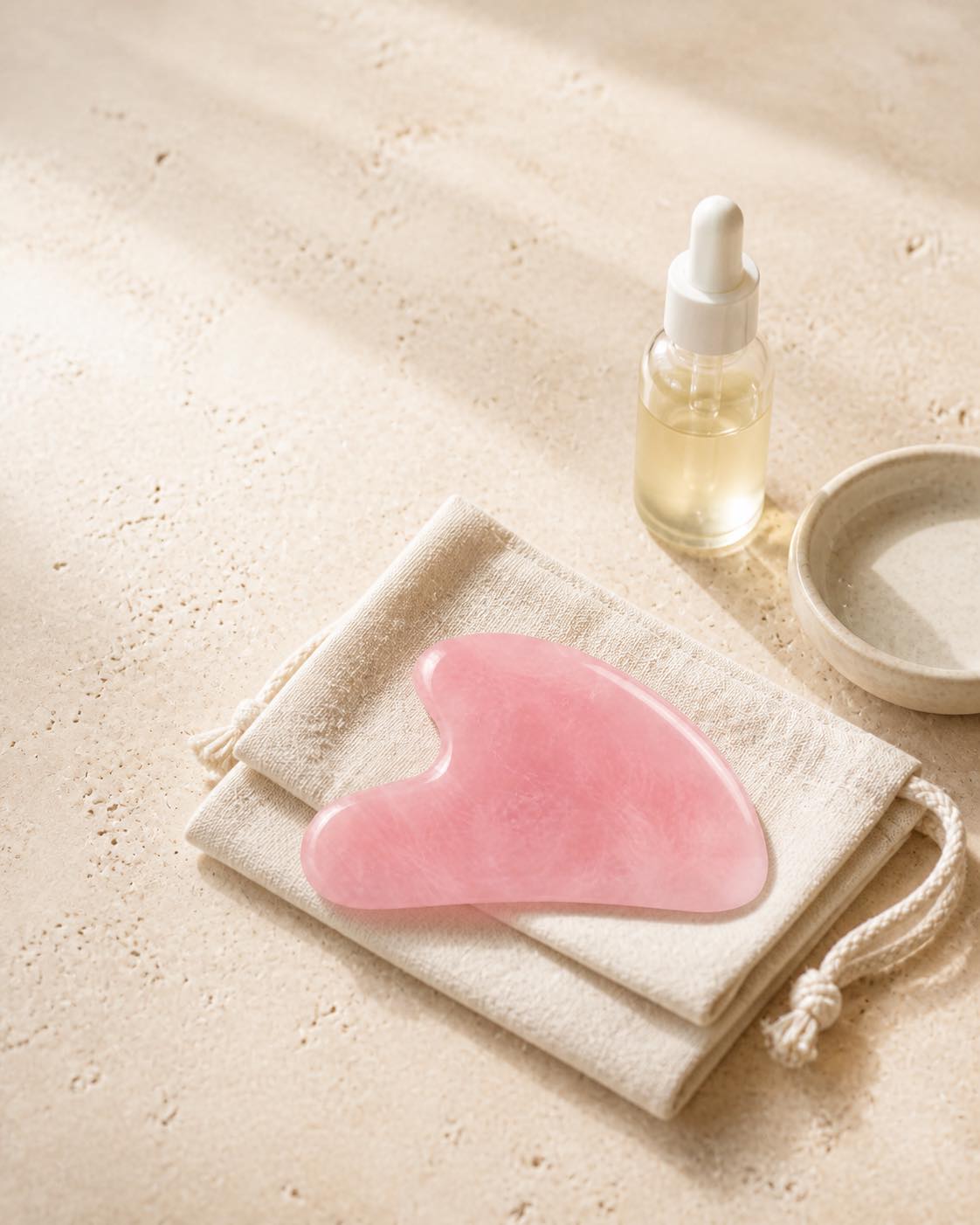Magic Massage Stone – Pink Facial, Neck & Body Self-Massage Tool for Daily Relaxation