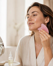 Magic Massage Stone – Pink Facial, Neck & Body Self-Massage Tool for Daily Relaxation