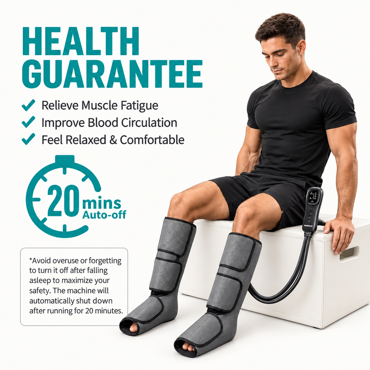 New Air Compression Leg Massager | 3 Levels for Circulation and Relaxation
