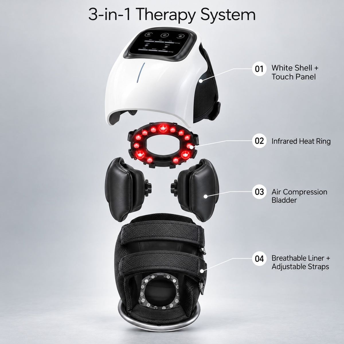 Knee Companion Pro2 | Red Infrared Light Knee Massager for Joint Relaxation