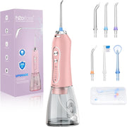 Water Dental Flosser Teeth Pick -Portable Oral Irrigator with 5 Modes, Rechargeable IPX7 Waterproof Orthodontic Teeth Cleaner Pick Cordless for Home Travel-300Ml Water Tank